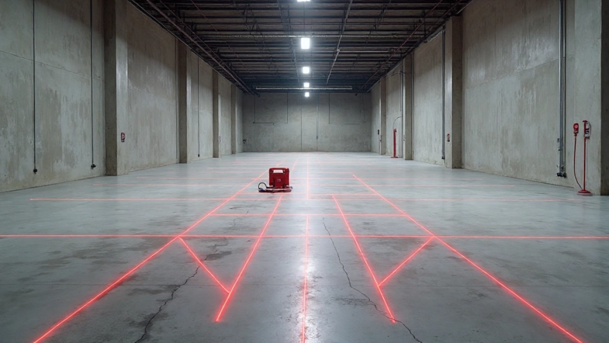 ile trwa sprawdzenie posadzki laserem